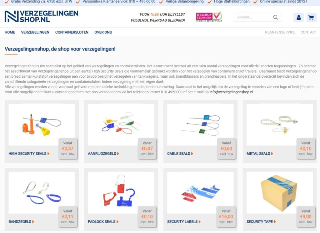 Verzegelingenshop.nl