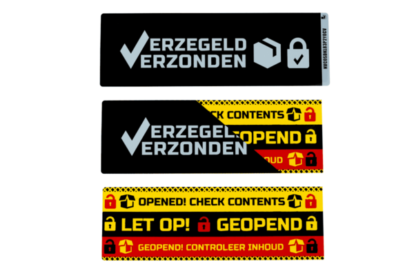 Verzegeld Verzonden Label